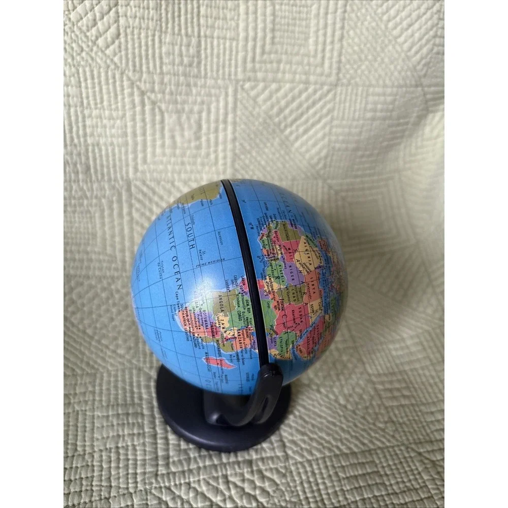 Replogle Desk Size Mini Globe 2001 World 6'' Educational Map Decor